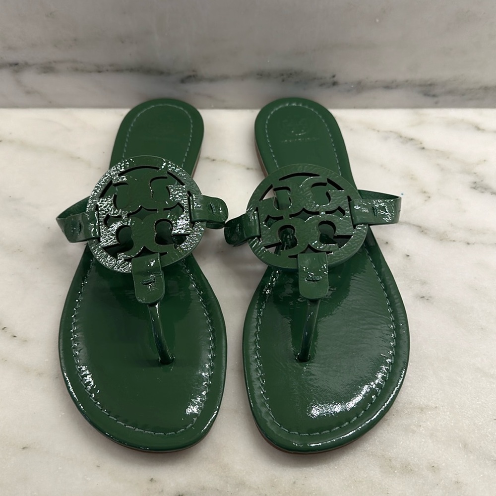 Tory Burch Miller Evergreen Patent size 9